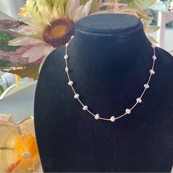 String of Pearls 925 Sterling Silver Clasp Necklace - Picture 8 of 9